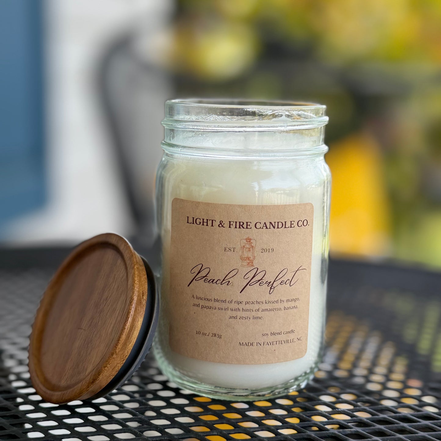 Perfect Peach 10 Ounce Soy Blend Candle