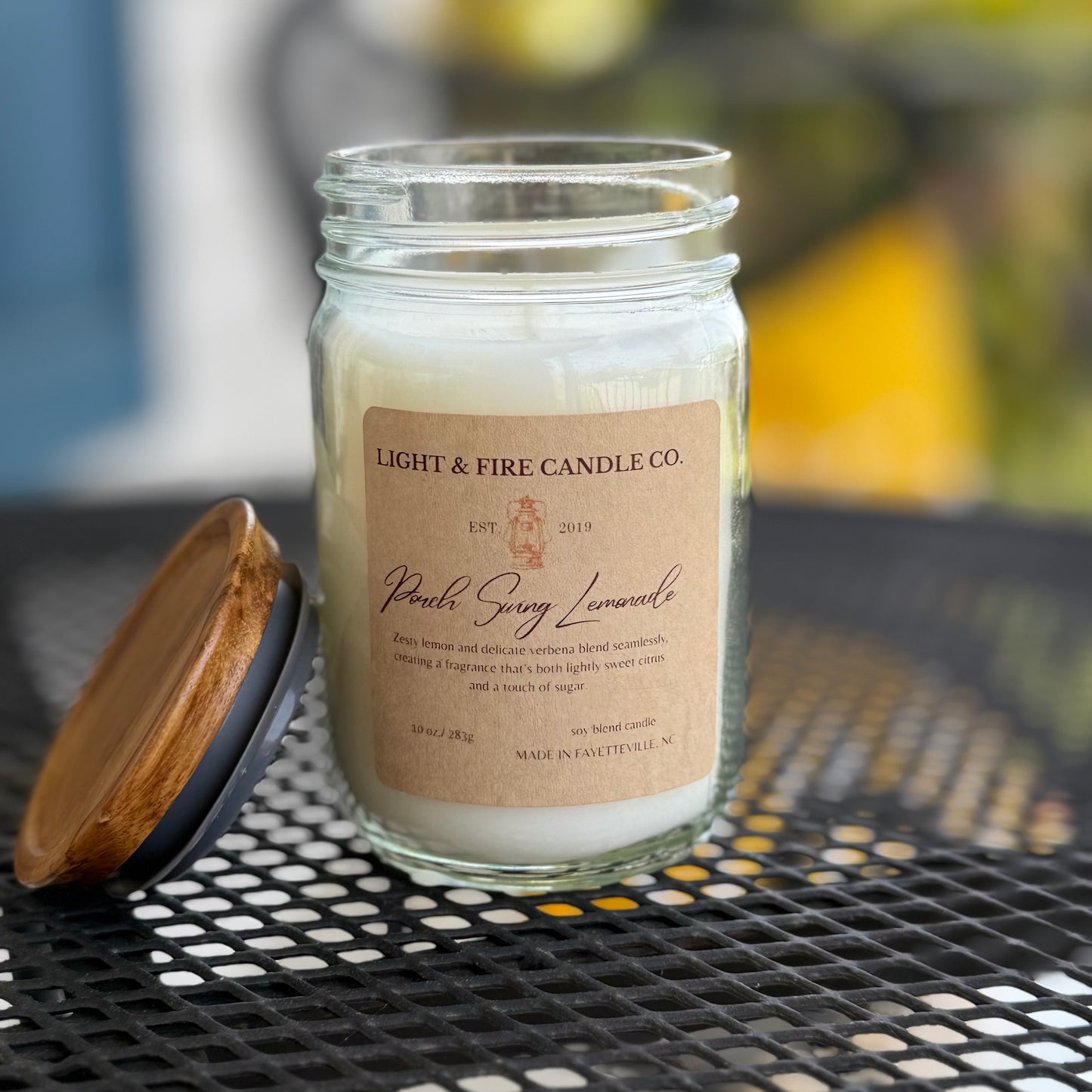 Porch Swing Lemonade 10 Ounce Soy Blend Candle